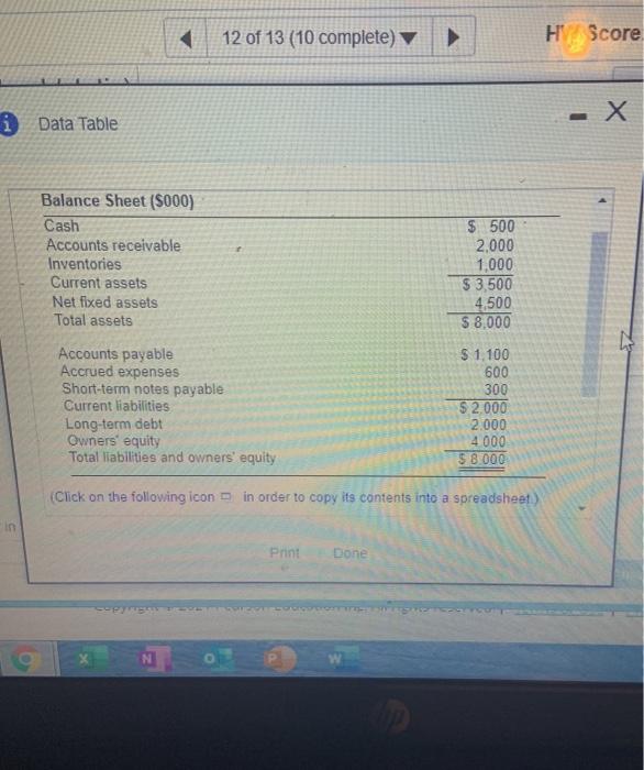 Score: 69.23%, 9 of 12 of 13 (10 complete) re: 0 of