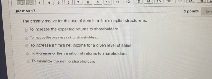 is concerned with the relationship between sales revenue and operating income (EBIT).
