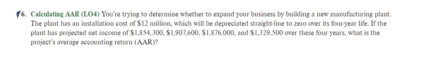 8. Calculating NPV (L01) For the cash flows in the previous problem,