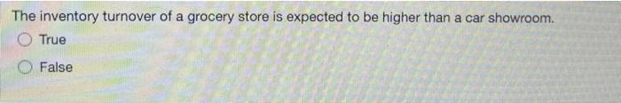 to analyze and monitor the firm's performance True False The inventory turnover