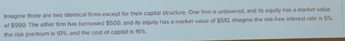  please answer fully. mergers acquisitions topic. Imagine there are two identical