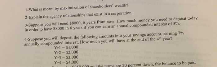  please answer with the steps 1- What is meant by maximization