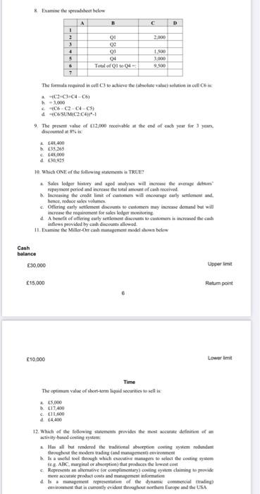  * Examine the pathet below A B C D 2 3