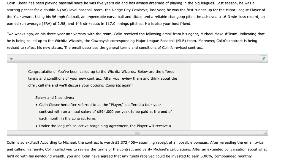 Colin Closer has been playing baseball since he was five years