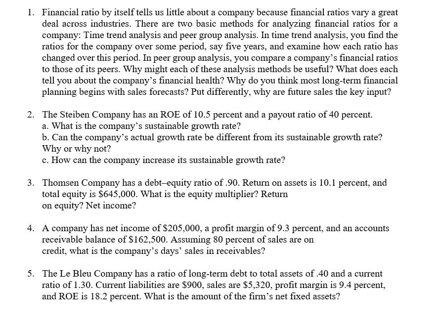 please answer the last three question( q3, q4 and q5) 1. Financial