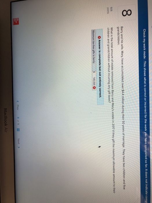  Check my work mode : This shows what is correct or
