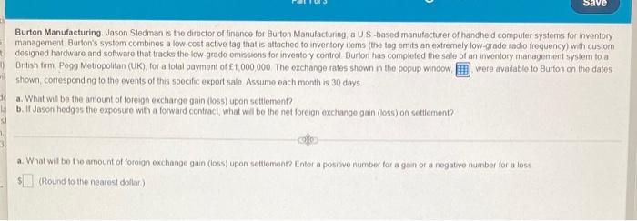 it and please fast Data table Date Event Spot Rate ($/5) Forward