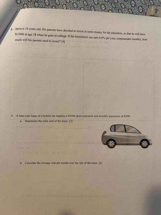 quarterly, for three years. Show your work. [3] A- 2. Substitute the