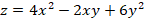Use a Lagrange multiplier to optimize the following function subject to the