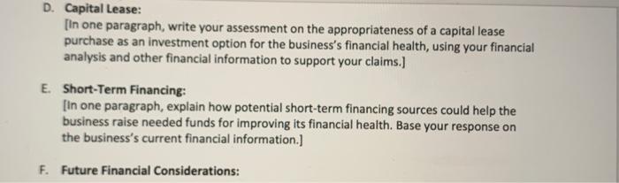 Liabilities) TOTAL ASSET TURNOVER RATIO Total Revenue / Total Assets) Cum Current