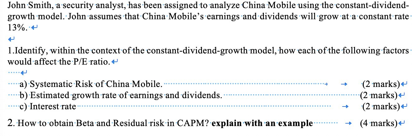  John Smith, a security analyst, has been assigned to analyze China