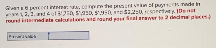value of a $990 annuity payment over five years if interest rates