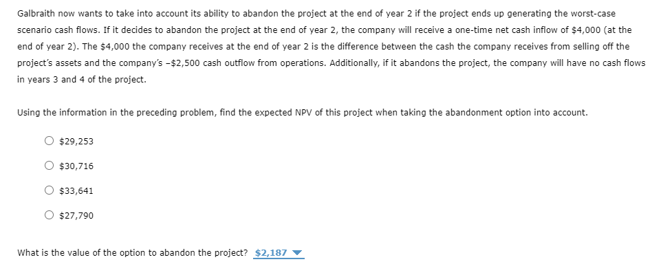 initial investment of $9,000. The base-case cash flows for this project are