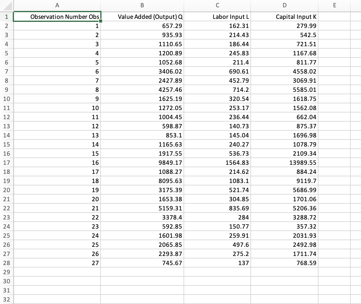 A D E 1 Observation Number Obs 2 1 3 2