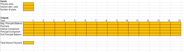 Please use excel and show formulas In purchasing a house that is
