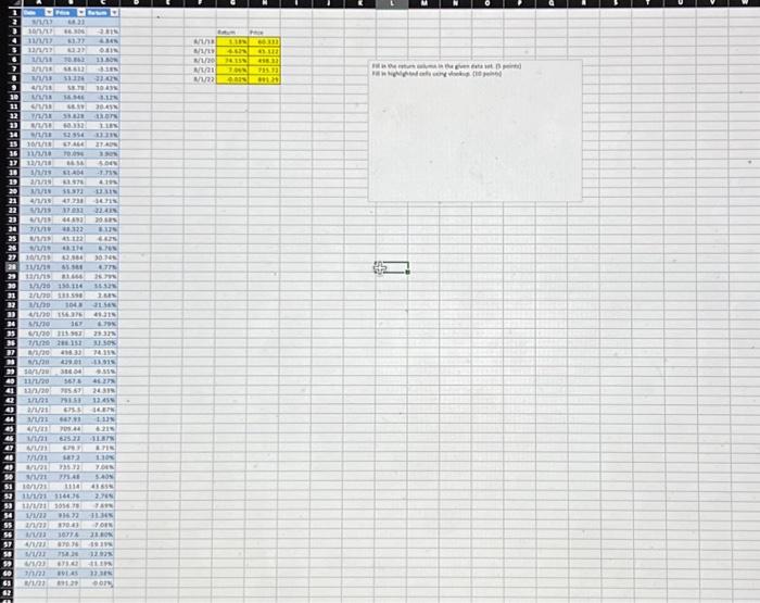  please explain in excel, how to do number 2 about claculating