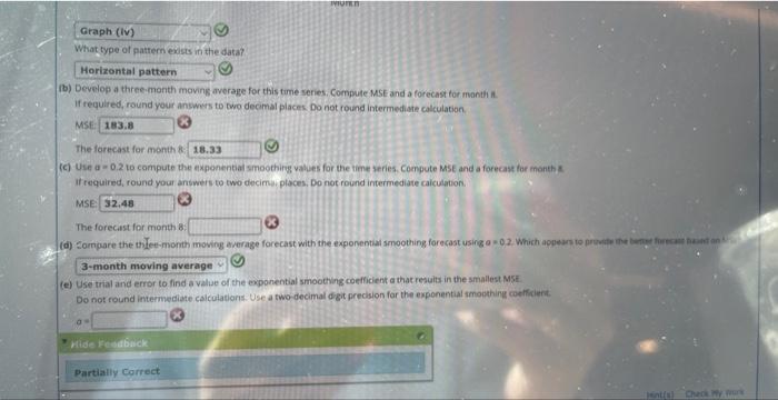 series plot. (i) 3h. 25 What type of patfern exists in the