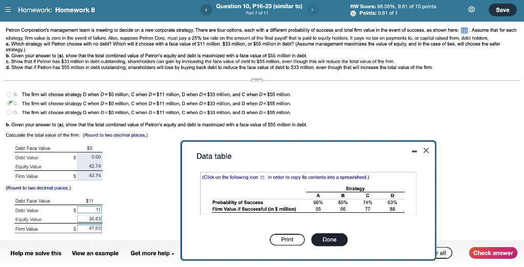 I keep getting the debt value wrong, but I know for a