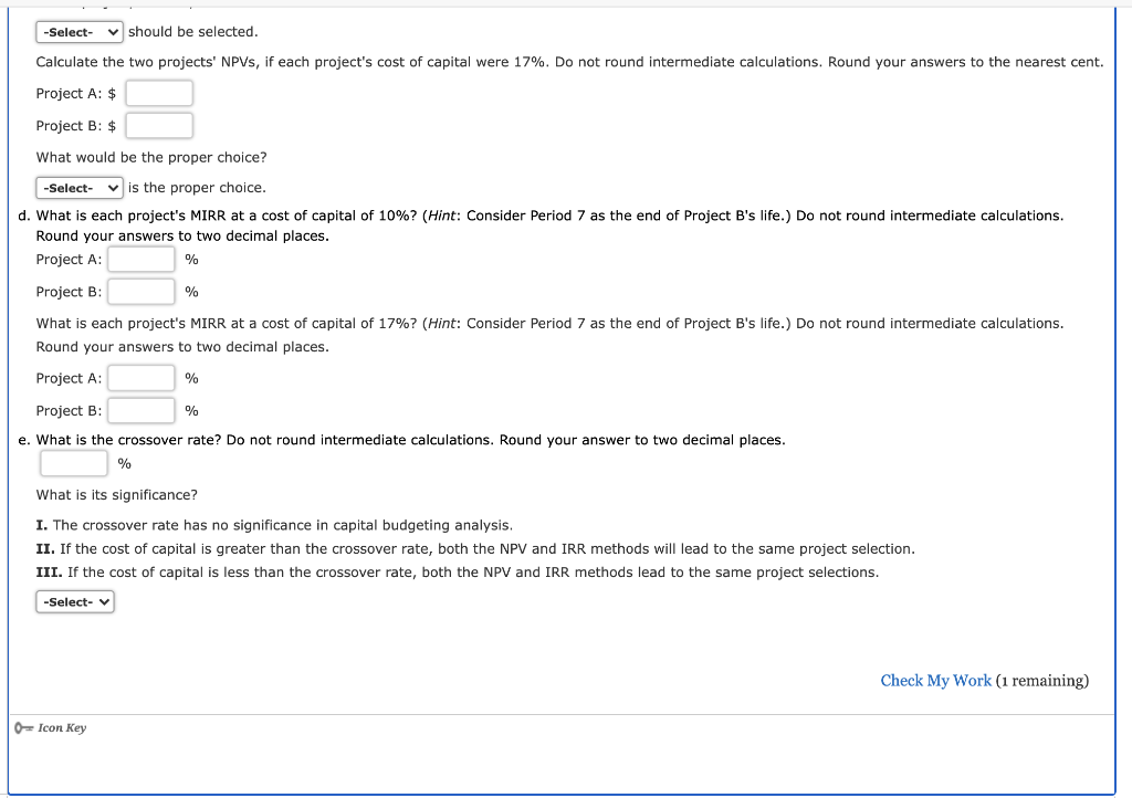 Flows Project A Project B Year o -$400 -$650 1 -528 210