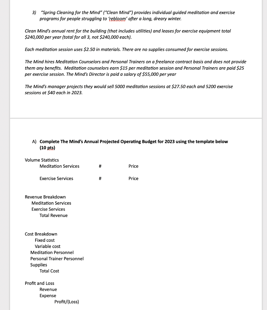  3) "Spring Cleaning for the Mind" ("Clean Mind") provides individual guided