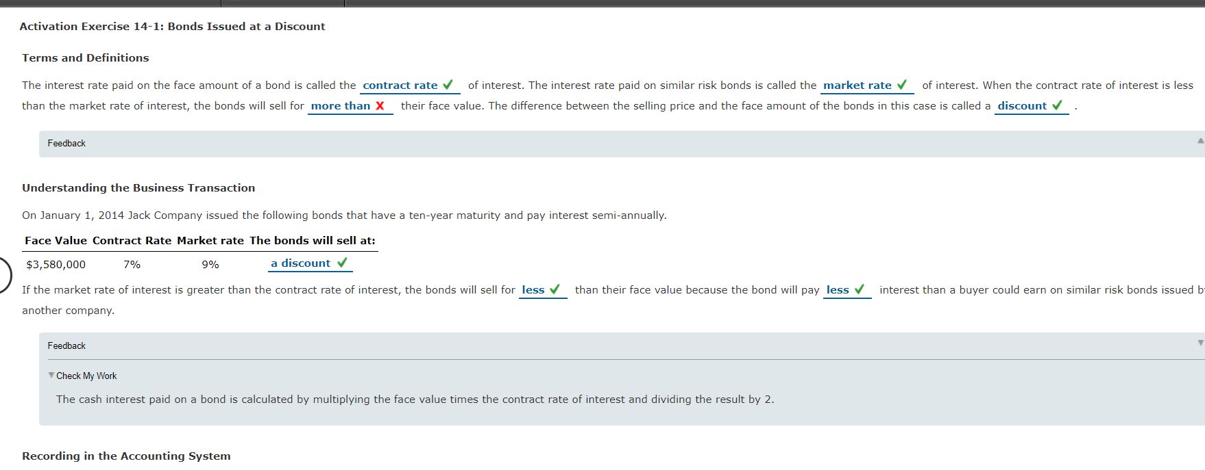 Question 2 under Financial Impact Please! Activation Exercise 14-1: Bonds Issued