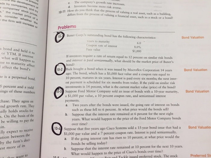 Need help solving 10-1 through 10-4 using step by step. .