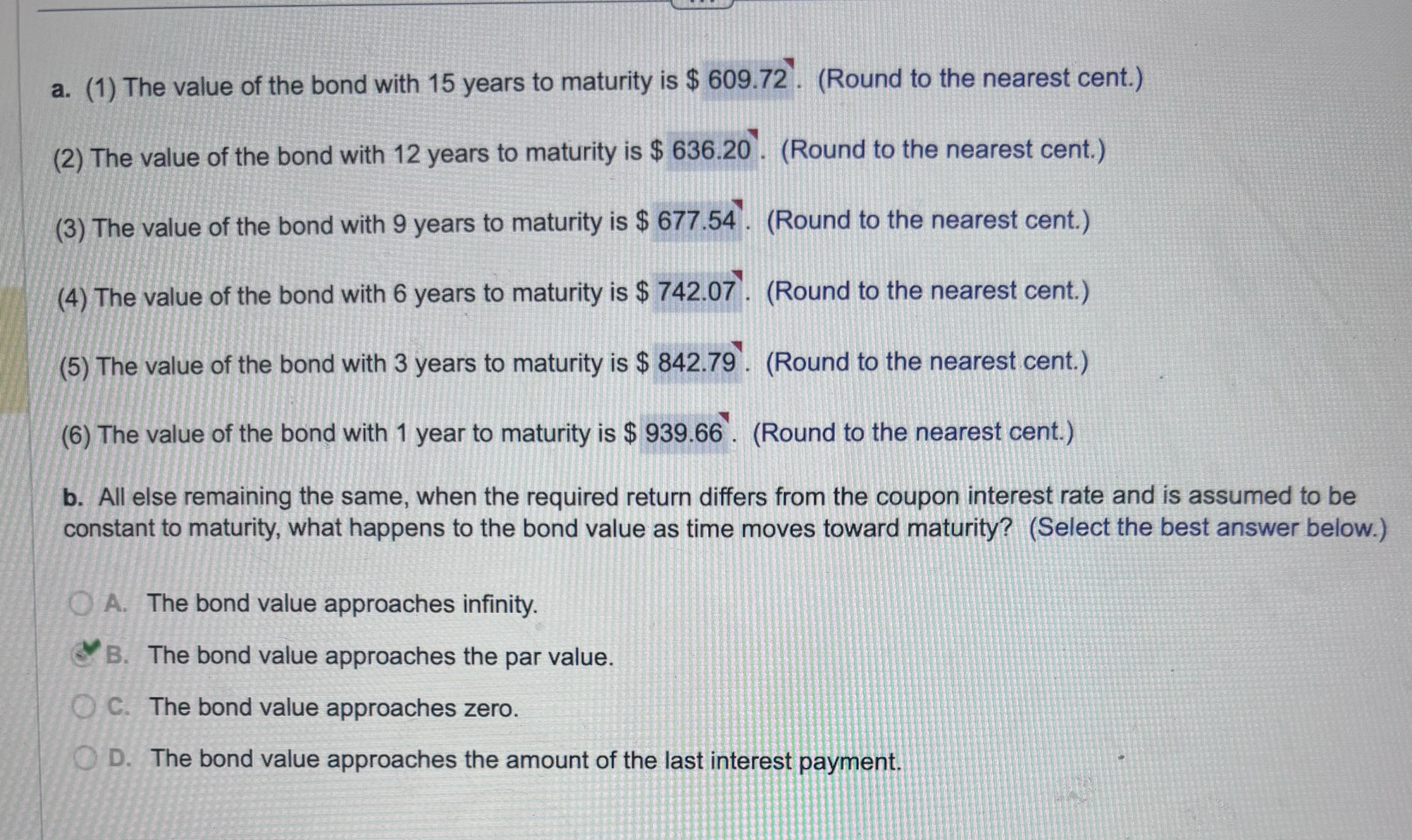  Bond value and time-Constant required returns Pecos Manufacturing has just issued