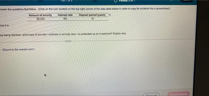 the questions that follow. (Click on the icon located on the top-right