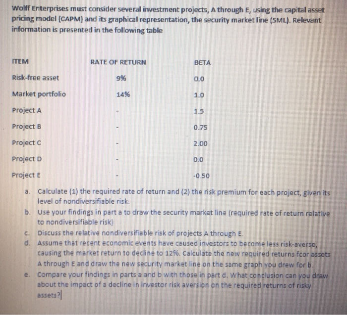 please calculate d and e. can you write the solutions in detail