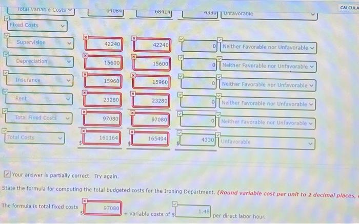 the froning Department, which is based on an activity Index of direct