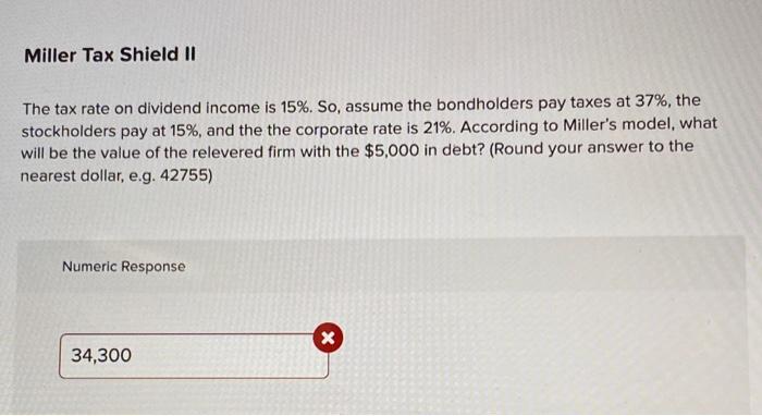 problems. These questions deal with Miller's (1977) model of the value of
