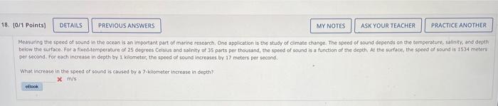  18. 0/1 Points) DETAILS PREVIOUS ANSWERS MY NOTES ASK YOUR TEACHER