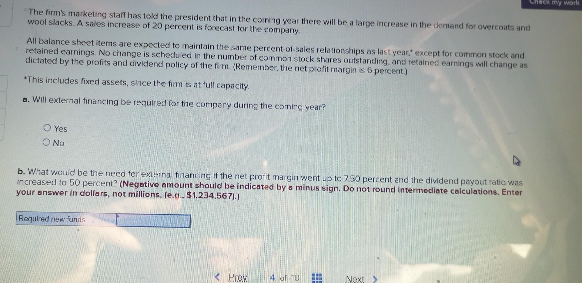 Conn Man's Shops, a national clothing chain, had sales of $320 million
