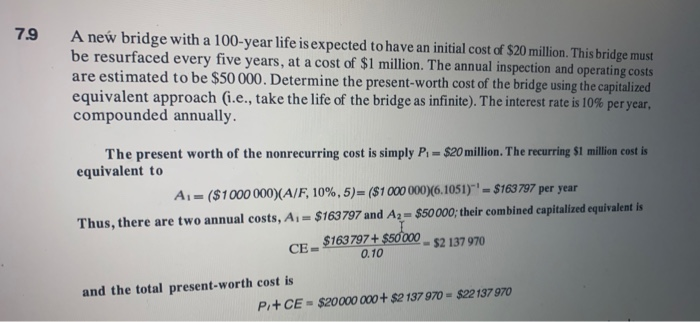 please show steps, will rate. 7.15 A used machine costs $20000 to
