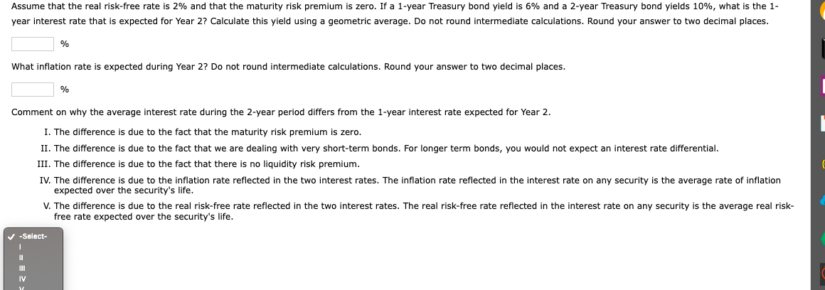 2.8%. r* is 1%, and the maturity risk premium is zero. a.