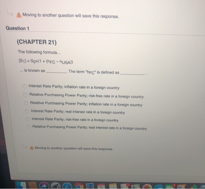  -> A Moving to another question will save this response. Question