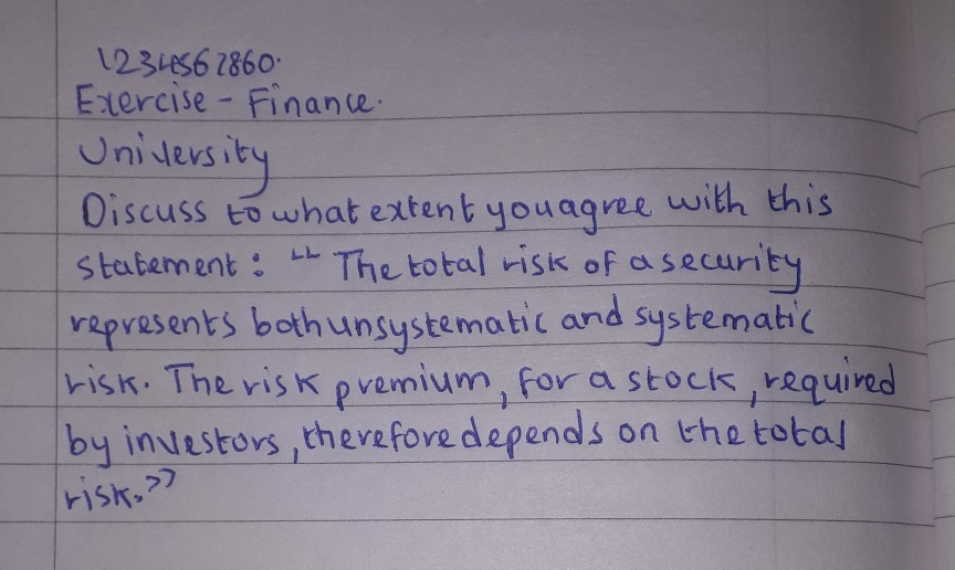 Please answer the question and if possible please write A LOT.