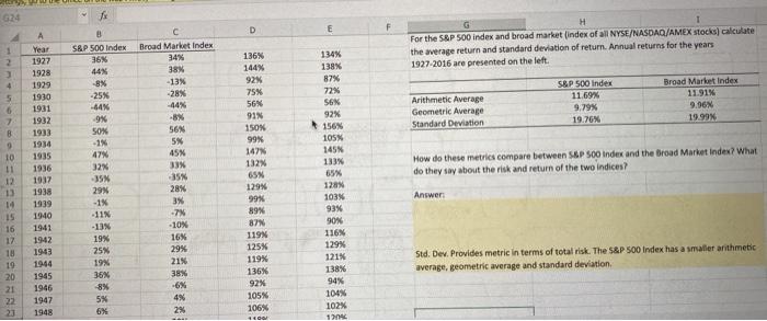  1 D E H 1 For the S&P 500 index and