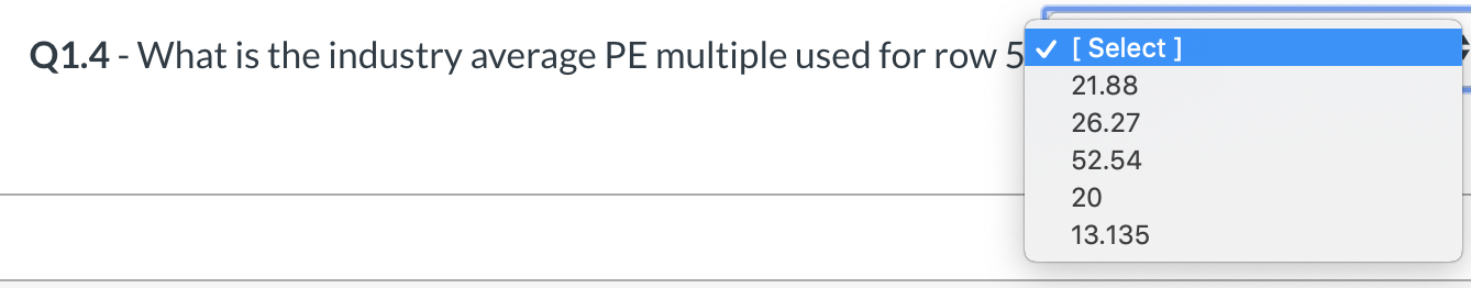 the questions shown below the table. Row Number Model Intrinsic value per