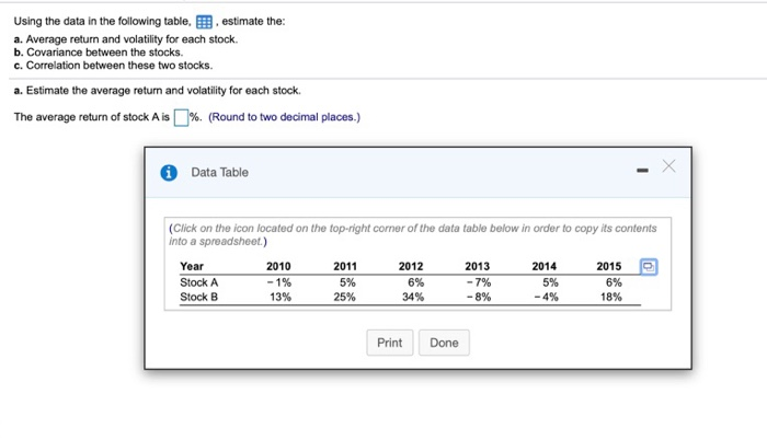 please answer A,B and C Using the data in the following table.,