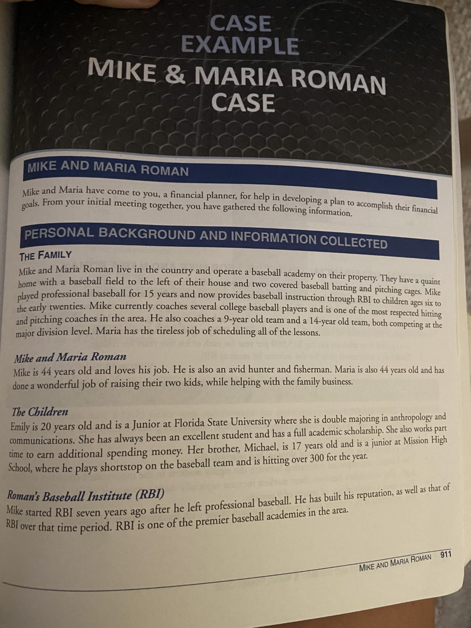  What risks does mike have that need to be considered? Based