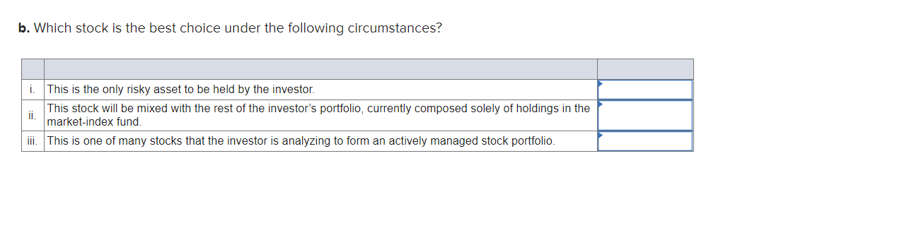 stocks A and B. The risk-free rate over the period was 7%,