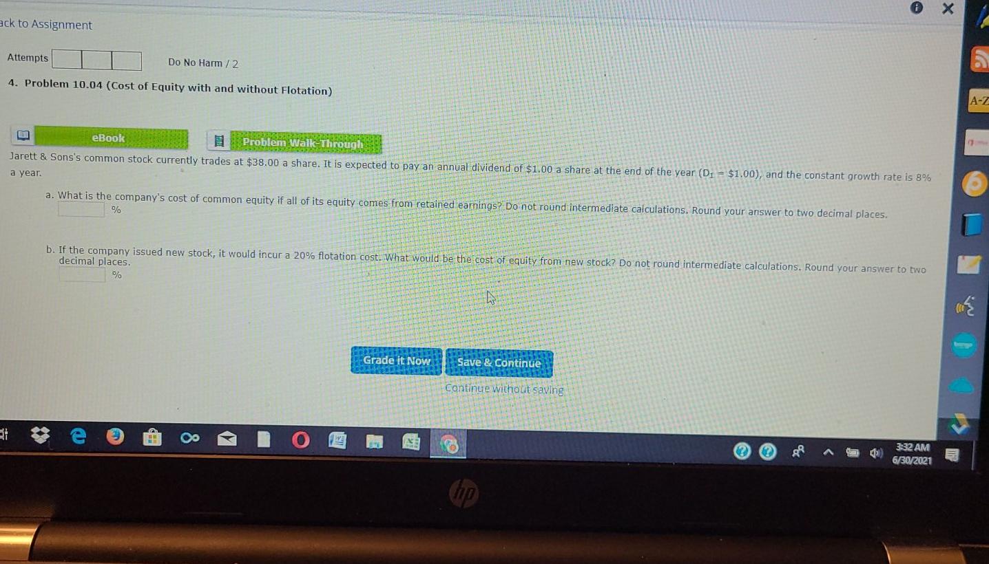  X ack to Assignment Attempts Do No Harm / 2 4.