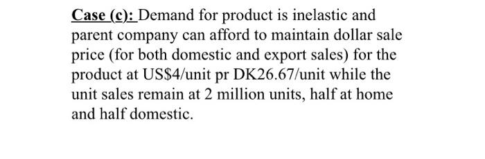 Danish subsidiary (Bansk AS) of a US firm, Graphic Systems. Assume that