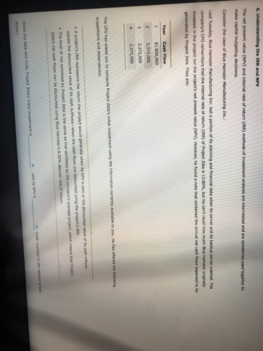  and are make capital budgeting decisions