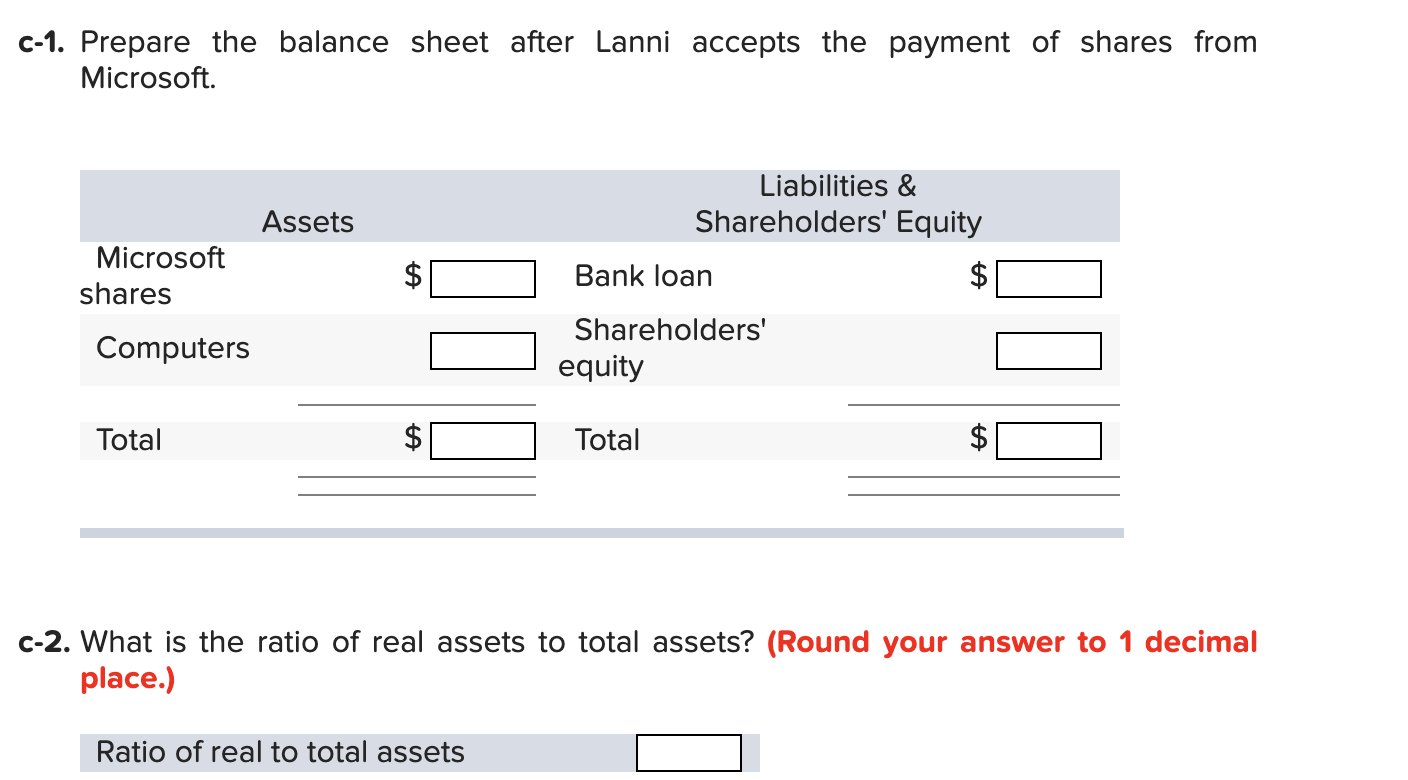 $70,000 in cash and signs a note promising to pay back the