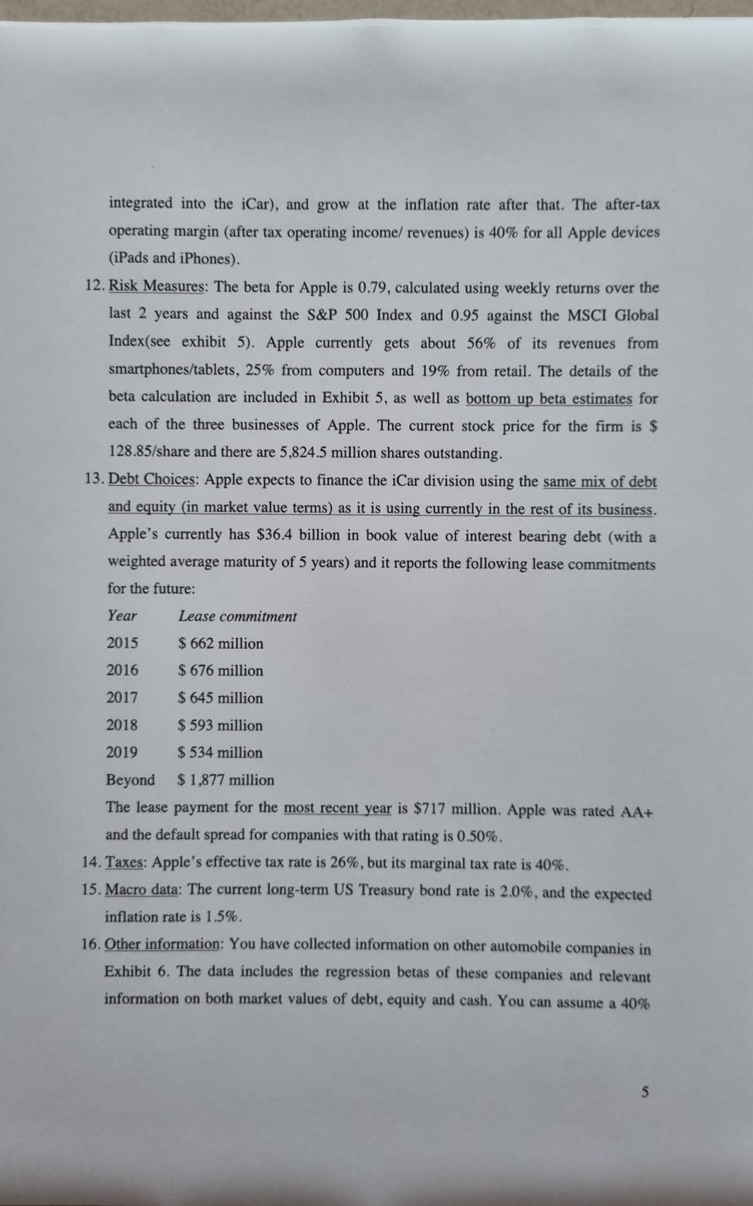 should include your cash flows tables in your report, you don't have
