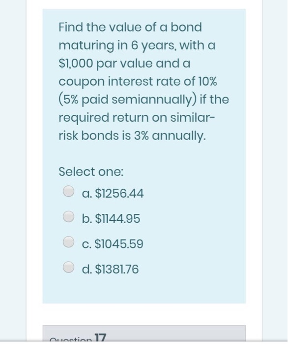 percent annually compounded interest to be repaid in four equal annual installments.