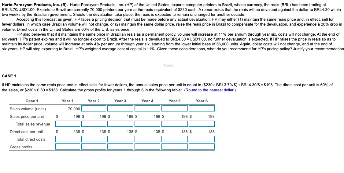 Hurte-Paroxysm (B) Hurte-Paroxysm Products, Inc. (B). Hurte-Paroxysm Products, Inc. (HP) of the