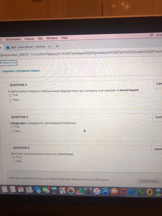  24% Window Help Bookmarks People Tab Mail - Colin Denver -
